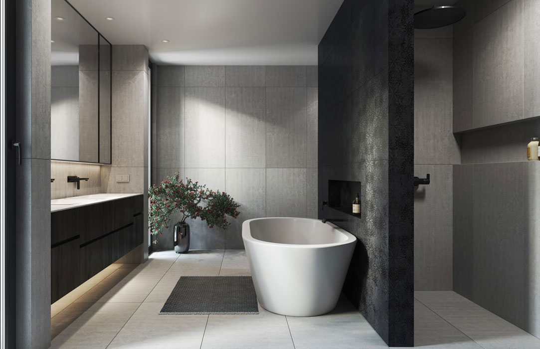 modern bathroom tile, Contemporary Bathrooms,