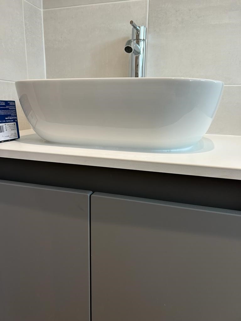 freestanding cabinet with sit on sink